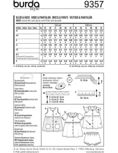 Kleid- und Hosenschnittmuster - Burda 9357 2