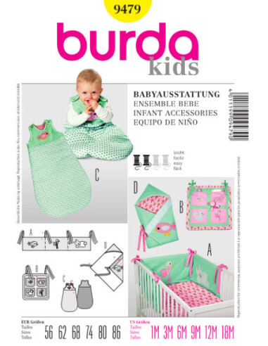 Baby-Set-Schnittmuster - Burda 9479.