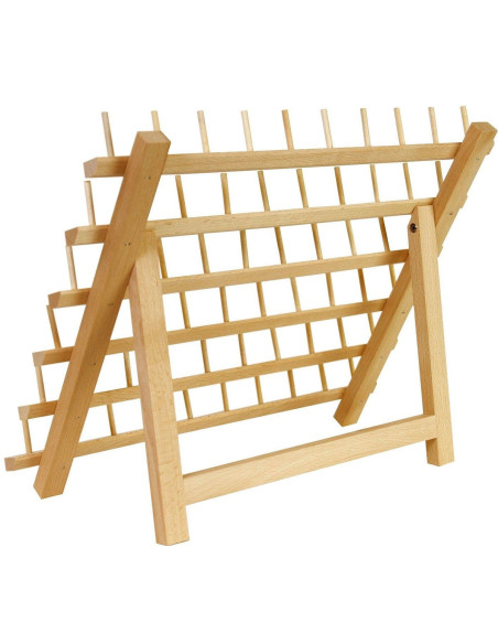 Holzständer für 60 Garnspulen