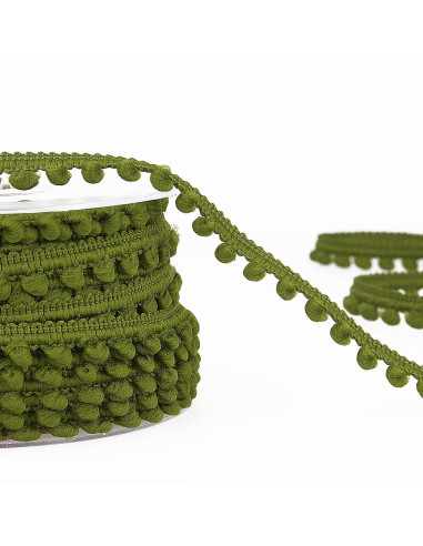Mini-Pompons-Borte - Khaki