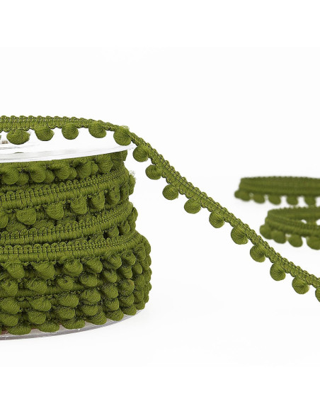 Mini-Pompons-Borte - Khaki