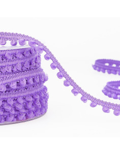 Mini-Pompons-Borte - Flieder
