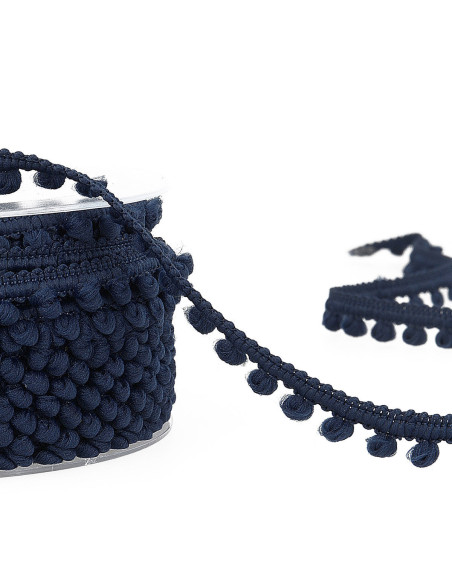 Mini-Pompons-Borte - Marineblau
