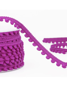 Mini-Pompons-Borte - Elektrisches Violett