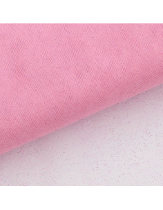 Glitzer-Tüll - Rosa