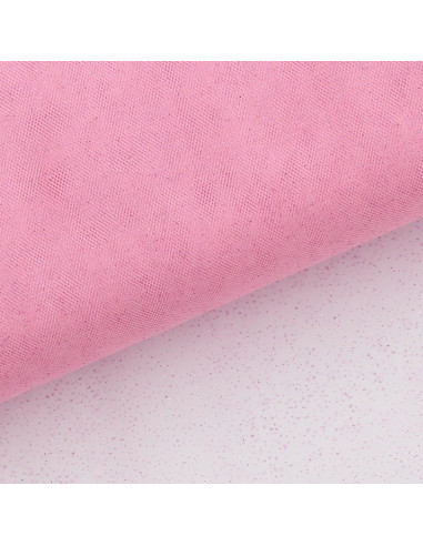 Glitzer-Tüll - Rosa