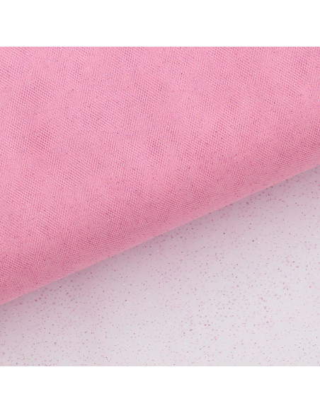 Glitzer-Tüll - Rosa