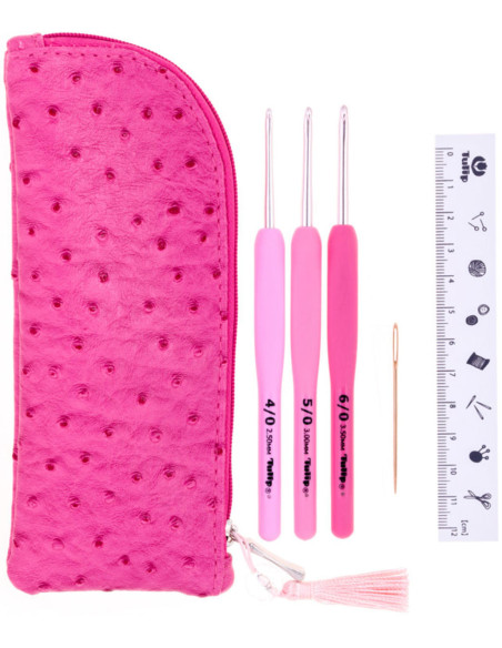 Etimo Rose Tulip Häkelnadel-Set mit 3 Häkelnadeln