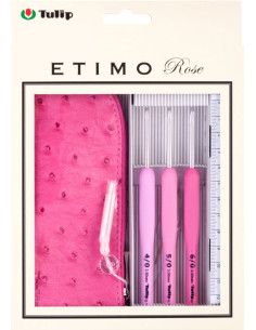 Etimo Rose Tulip Häkelnadel-Set mit 3 Häkelnadeln 2