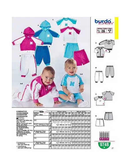 Schnittmuster - Burda 9831