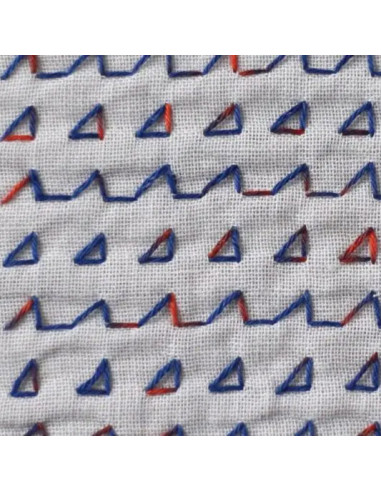 Daruma Kasuri Sashiko-Garn mehrfarbig 2 Farben 40 m