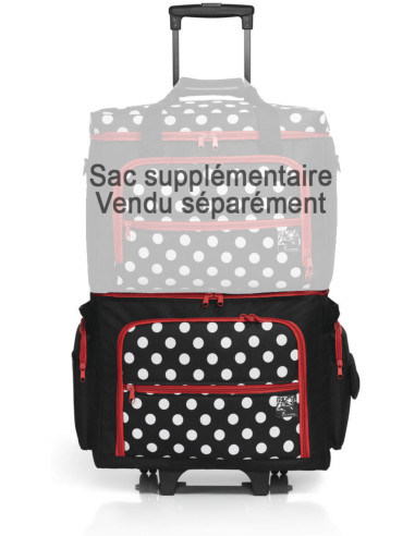 Trolley-Koffer für Nähmaschine - Polka Dots