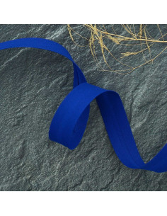 Schrägband aus Poly-Baumwollgewebe - Königsblau