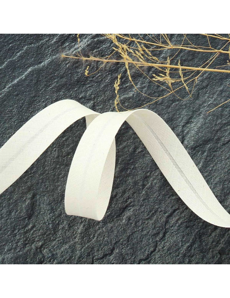 Biais tout textile polycoton - Écru