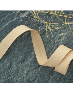 Schrägband aus Polycotton - Beige Kaschmir