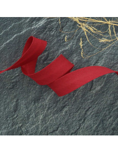 Schrägband aus Poly-Baumwollgewebe - Garance Rot