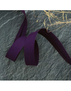 Biais tout textile polycoton - Violet foncé