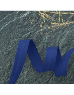 Biais tout textile polycoton - Bleu gentiane