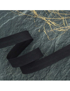 Schrägband aus Polybaumwolle - Anthrazit