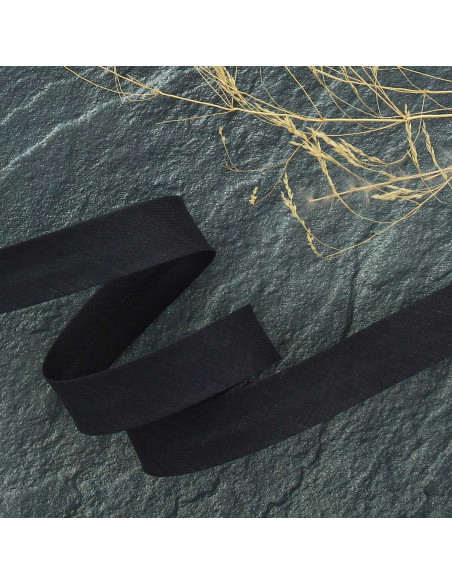 Schrägband aus Polybaumwolle - Anthrazit