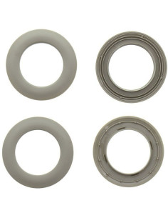 Satz von 8 Vorhangösen Ø44 mm - Matten - Leinen 2