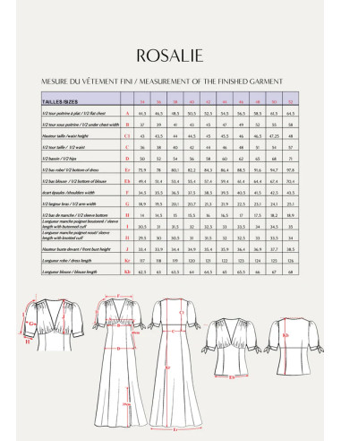 Kleidmuster Rosalie - Maison Fauve