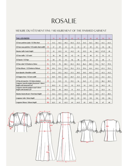 Kleidmuster Rosalie - Maison Fauve