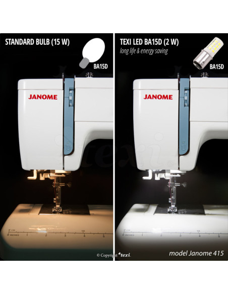 LED-Bajonettlampe für Nähmaschine