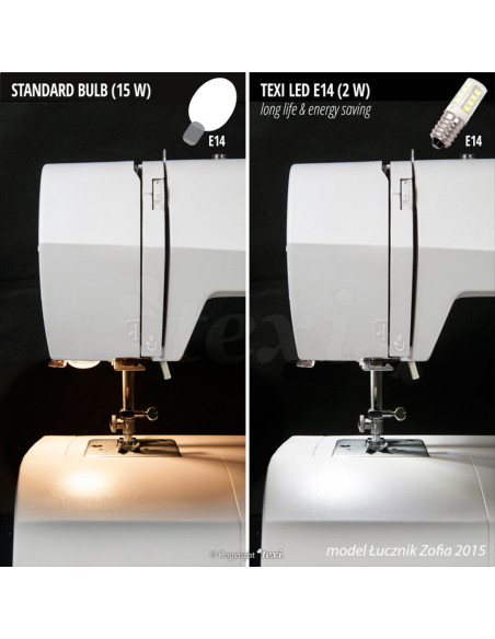 LED-Schraubglühbirne für Nähmaschine