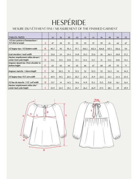 Hespéride-Blusenmuster - Maison Fauve