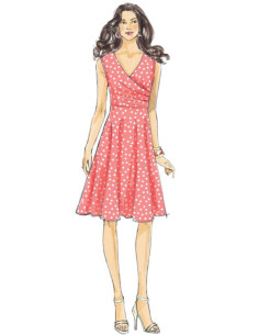 Kleid- und Gürtelmuster - Butterick 6446 2