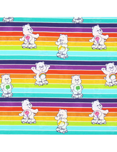 Jersey-Stoff Glücksbärchis - Regenbogen