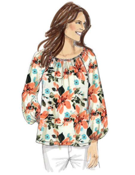 Oberteil-Schnittmuster - Butterick 6455