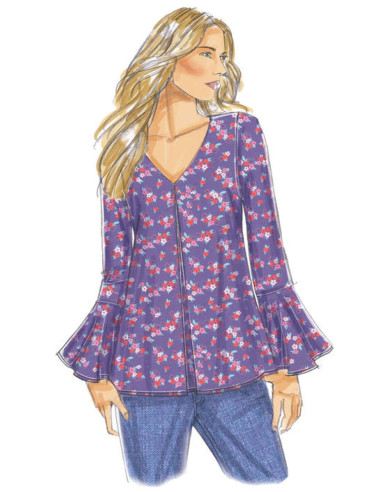 Oberteil-Schnittmuster - Butterick 6456