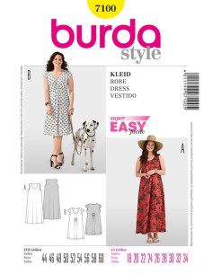 Kleid Schnittmuster - Burda 7100