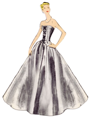 Kleid- und Mieder-Schnittmuster - Vogue 1931