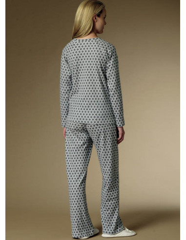 Bademantel, Oberteil, Nachthemd und Hose Schnittmuster - Butterick 6428