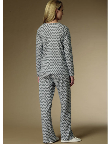Bademantel, Oberteil, Nachthemd und Hose Schnittmuster - Butterick 6428
