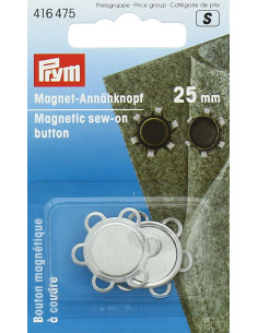 Magnetische Nähknöpfe - Silber