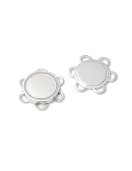 Magnetische Nähknöpfe - Silber