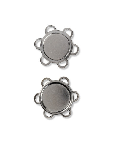 Magnetische Nähknöpfe - Silber