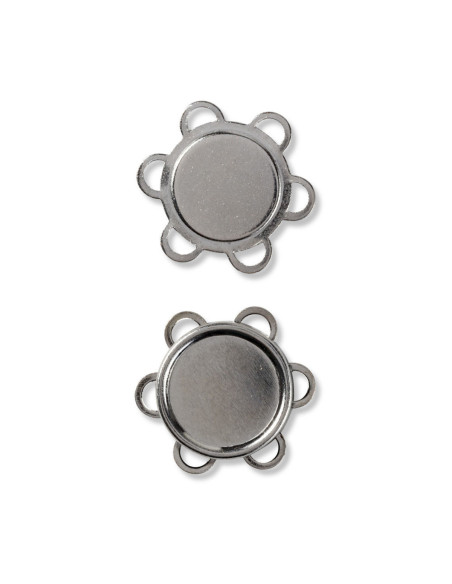 Magnetische Nähknöpfe - Silber