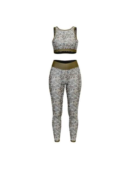 Lycra-Badeanzugstoff - Sissi Grau und Gold