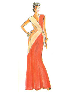 Vintage-Kleid Schnittmuster - Vogue 2100 2