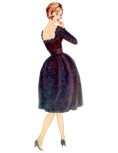 Vintage-Kleid Schnittmuster - Vogue 2101
