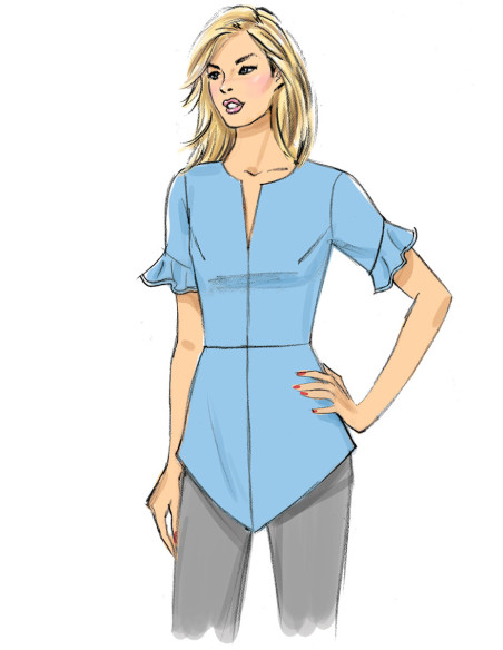Oberteil-Schnittmuster - Butterick 6663