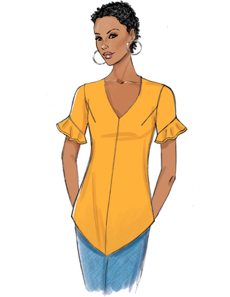 Oberteil-Schnittmuster - Butterick 6663