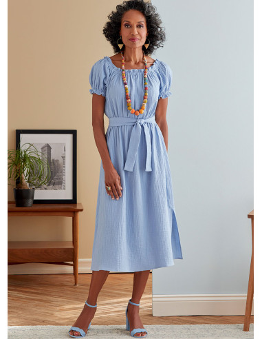 Kleid- und Gürtelmuster - Butterick 6757