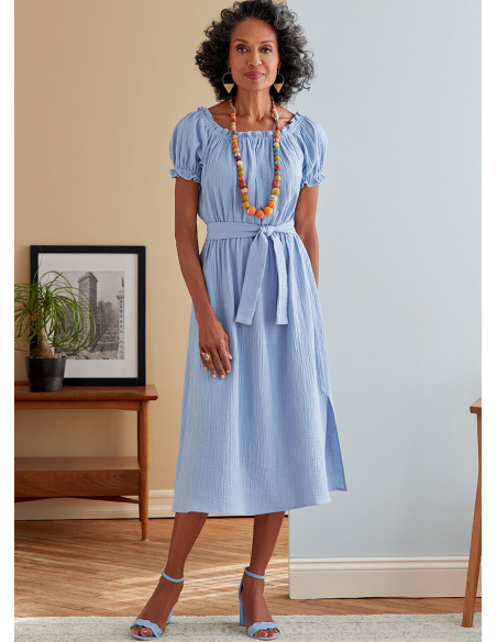 Kleid- und Gürtelmuster - Butterick 6757