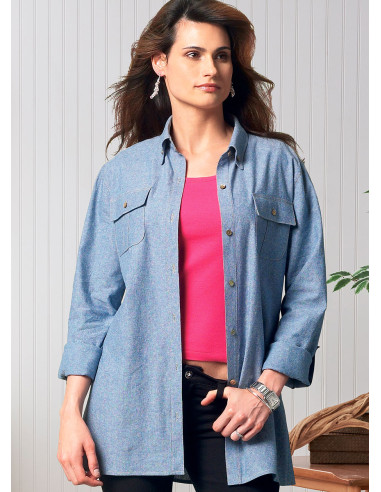 Hemd-Schnittmuster - Butterick 6841